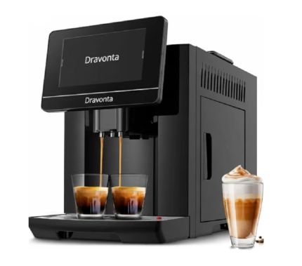 Dravonta LatteCrema Espresso Machine with Automatic Milk Frother